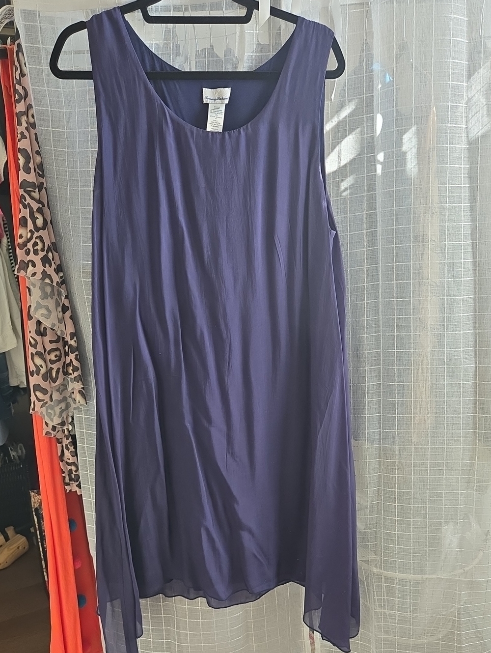 Tommy Bahama Deep Purple Sleeveless Shift Dress